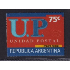 ARGENTINA 2001 GJ 3125b ESTAMPILLA NUEVA MINT FASON ROJO CON NUMERO U$ 130